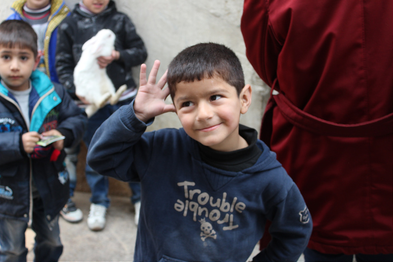 Kind palästinensischer Flüchtlinge im Wavel-Camp im Libanon