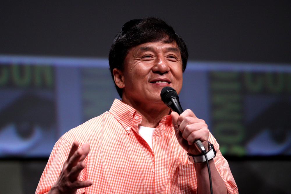 Jackie Chan bei einem Auftritt