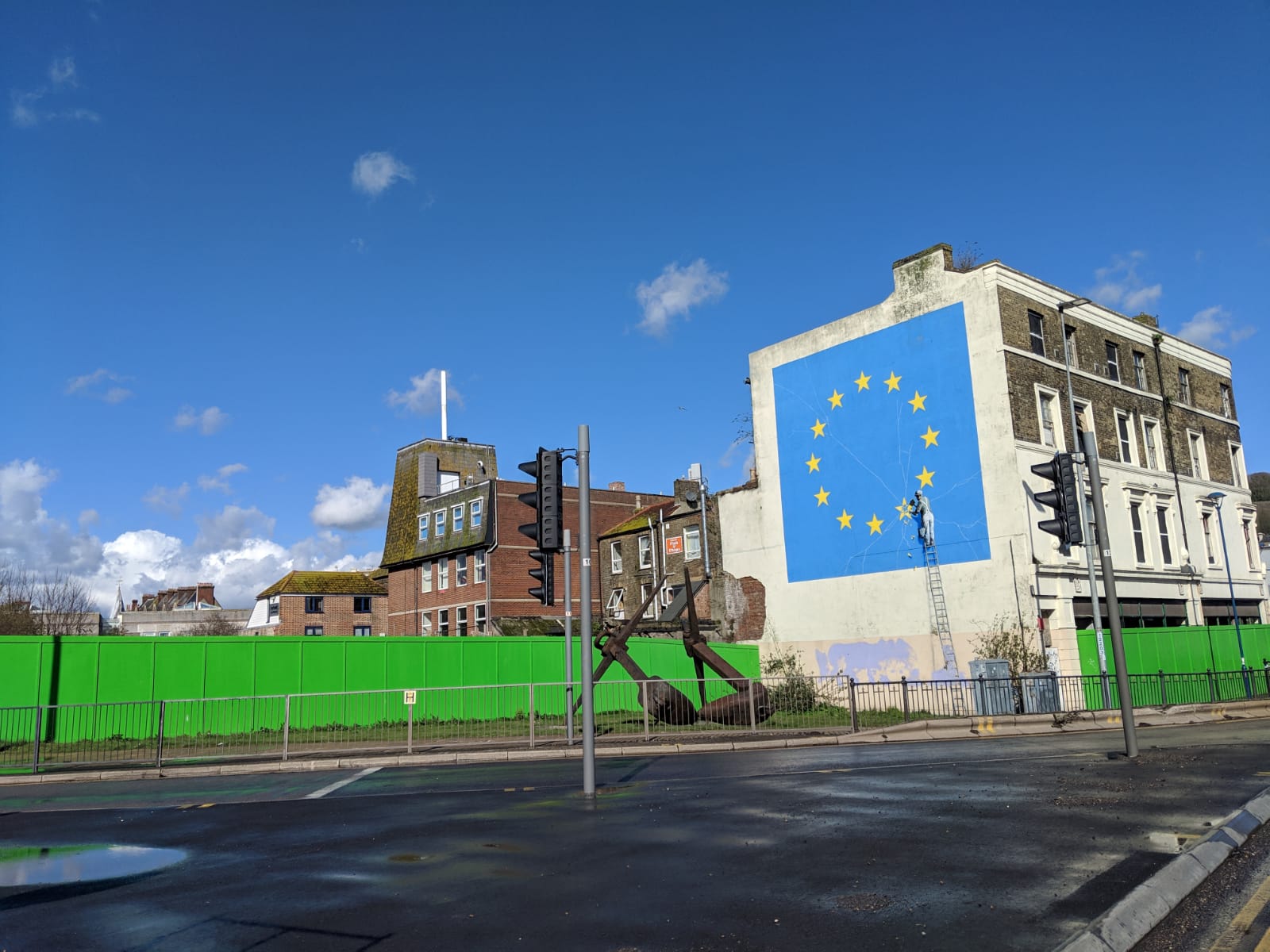 Banksy-Graffiti gegen Brexit in Dover