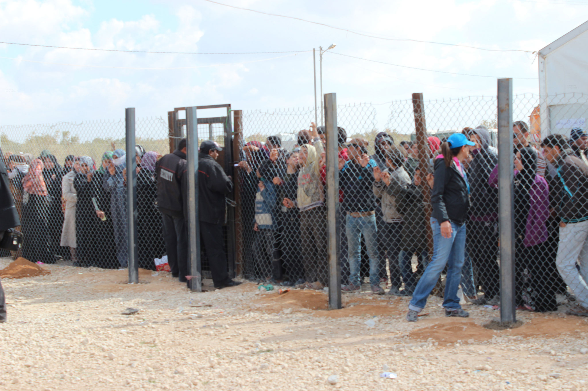 Flüchtlinge im Zaatri-Flüchtlingscamp in Jordanien