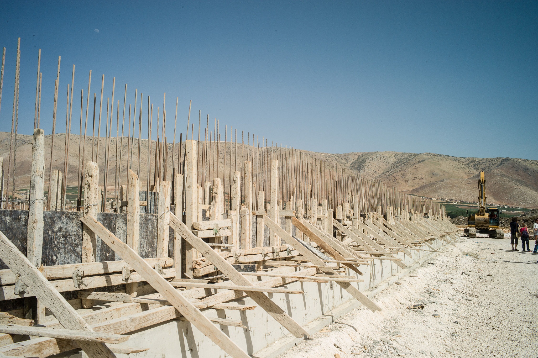 Baustelle einer Mülldepnie