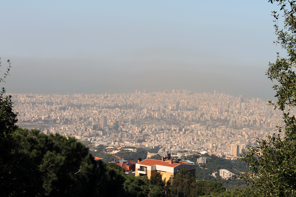 Smog über Beirut